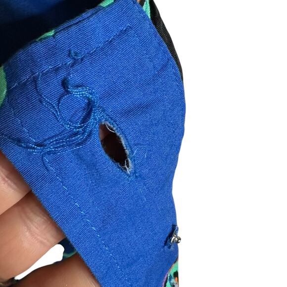 PLENTY BY TRACY REESE Kirby Blue Floral Fit Flare Dress Women's Size 6P Petite - Picture 6 of 8